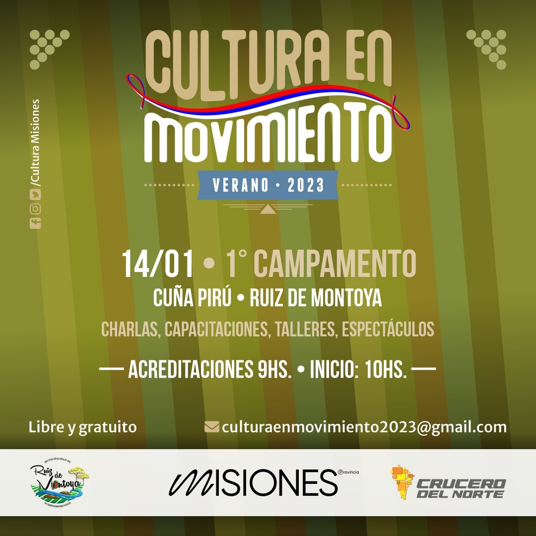 El campamento cultural en Ruiz de Montoya pone a la “Cultura en Movimiento” y en modo verano imagen-1