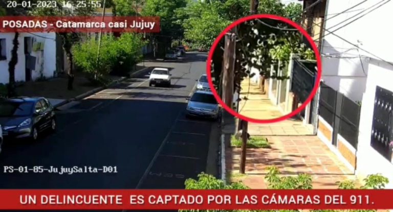 Un delincuente fue descubierto por la Policía cuando escalaba un muro para robar: rápidamente fue detenido imagen-1