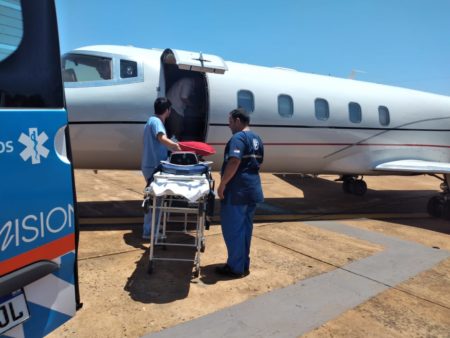 Vuelo sanitario: misionero requirió traslado sanitario desde Santo Angelo a Posadas tras sufrir accidente de tránsito imagen-3