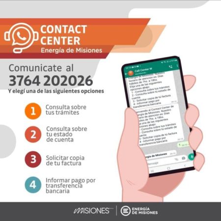 Energía de Misiones: a través del “Contact Center” los usuarios podrán acceder a su factura digital imagen-8