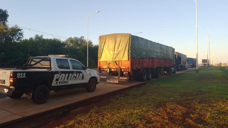 Frenan la marcha de siete camiones repletos de soja cuando transitaban por caminos de chacras misioneras imagen-21