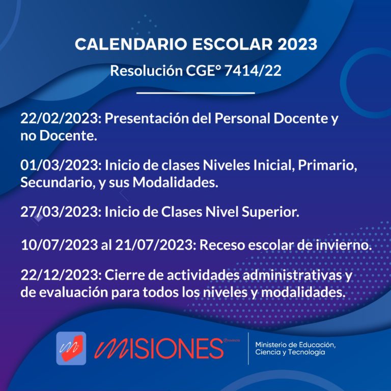 Calendario Escolar 2023: el miércoles 22 se presentan los docentes en las escuelas imagen-36