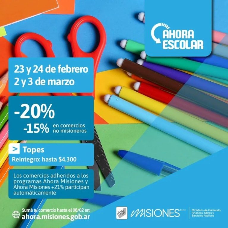 Todos al Colegio: Los útiles escolares a mitad de precio con el "Ahora Escolar" imagen-3