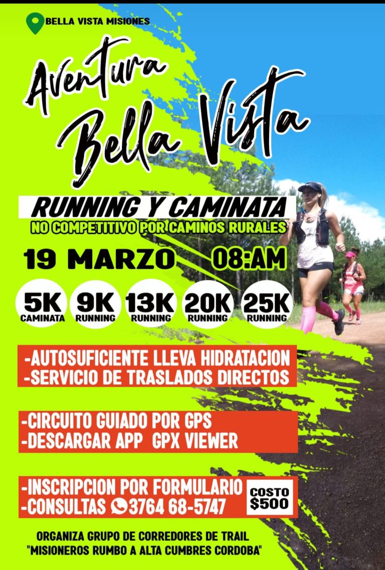 Preparan una Caminata y Running "Aventura Bella Vista" imagen-48