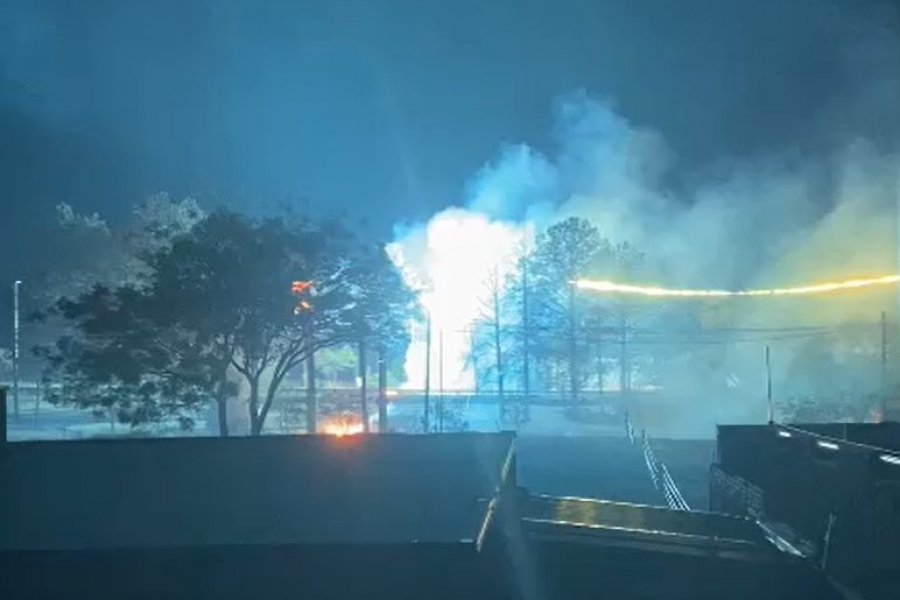 Corrientes: Virasoro se quedó sin luz tras incendiarse la estación transformadora imagen-1