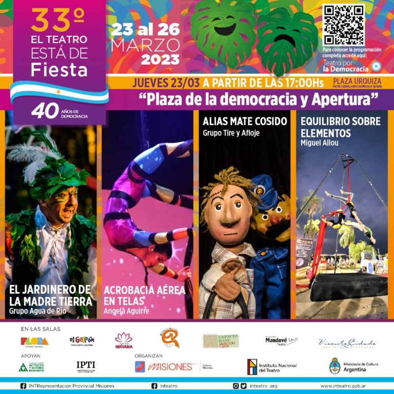 La 33 Fiesta Provincial del Teatro arranca este jueves con la “Plaza de la Democracia” imagen-14