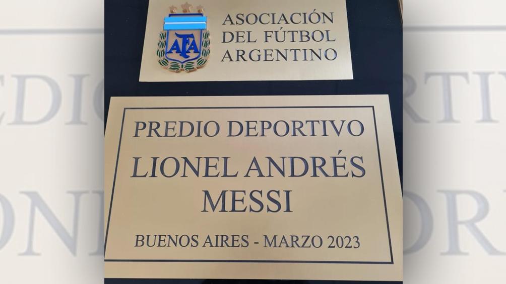 Histórico: La AFA rebautiza el predio de Ezeiza con el nombre "Lionel Andrés Messi" imagen-1