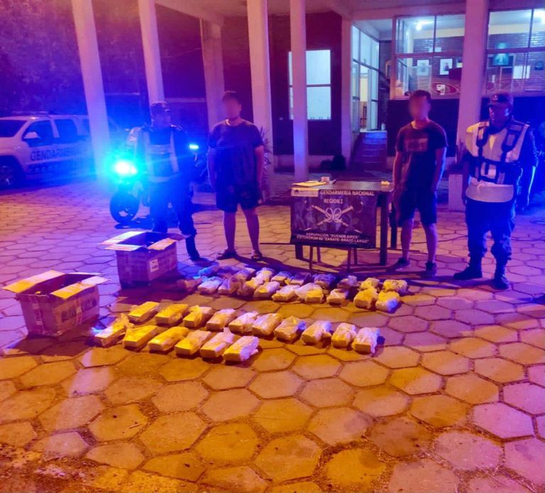 Gendarmería: incautaron dos encomiendas con 45 kilos de marihuana, hay cuatro detenidos  imagen-1