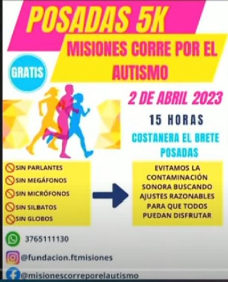 El domingo 2, “Misiones corre por el autismo” imagen-7