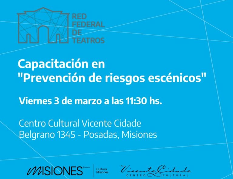 <strong>Se brindará una capacitación gratuita sobre “Riesgos Escénicos” en el Vicente Cidade </strong> imagen-5