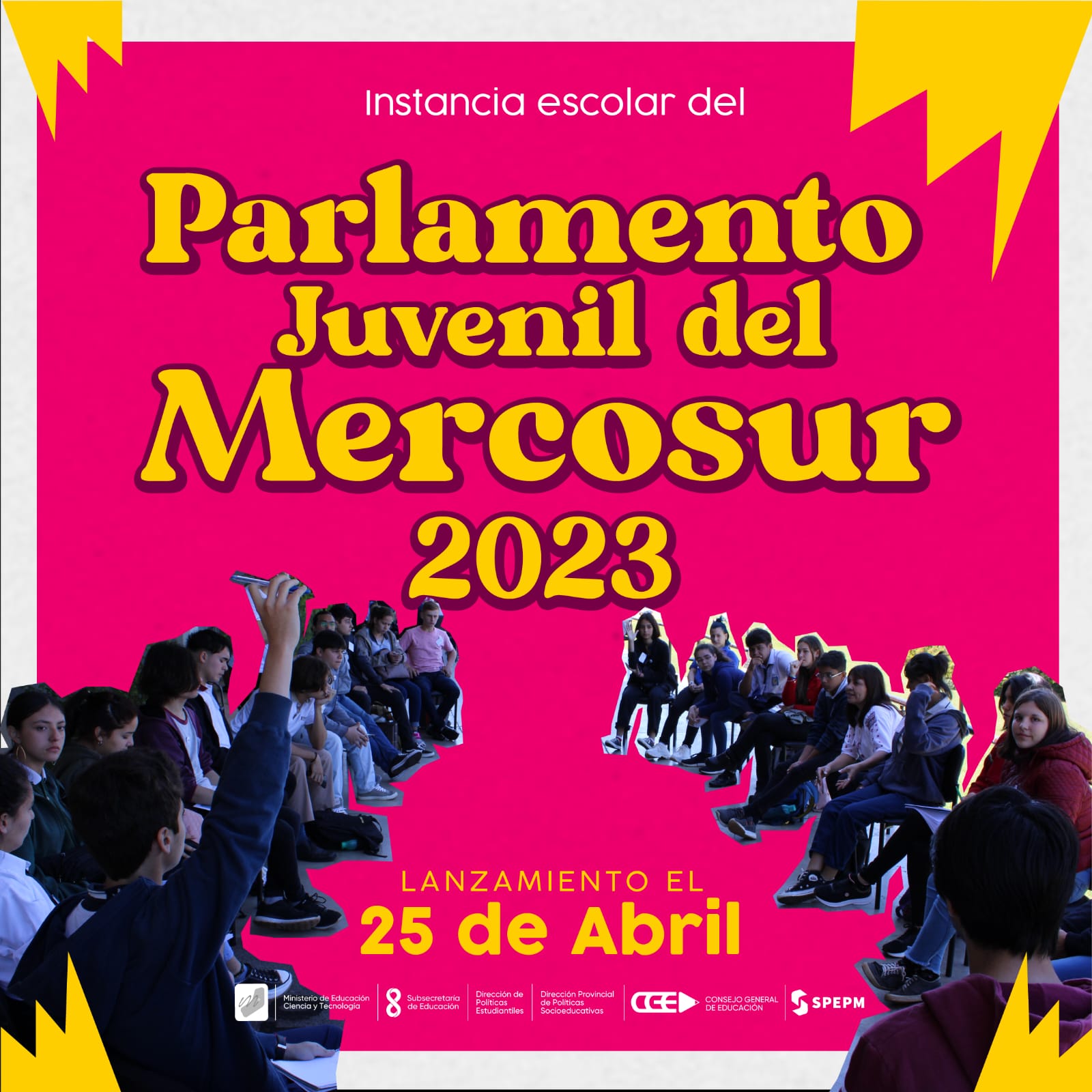 Este martes lanzarán la instancia escolar del Parlamento Juvenil del Mercosur 2023 imagen-1