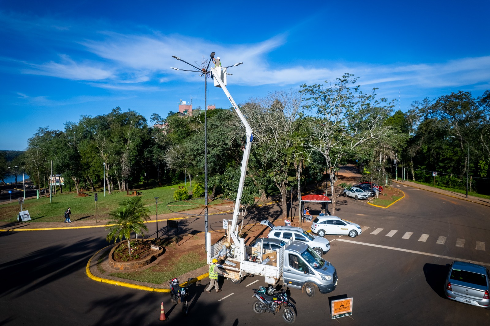 Eldorado e Iguazú: Vialidad de Misiones ya instaló más de 840 luminarias imagen-4