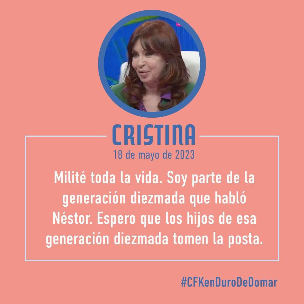 Cristina Kirchner: su no candidatura, la "posta a la generación diezmada" y el objetivo balotaje imagen-14