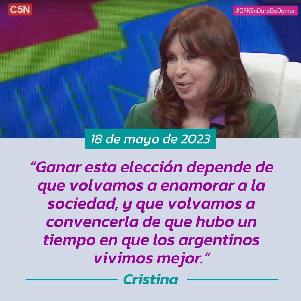 Cristina Kirchner: su no candidatura, la "posta a la generación diezmada" y el objetivo balotaje imagen-16