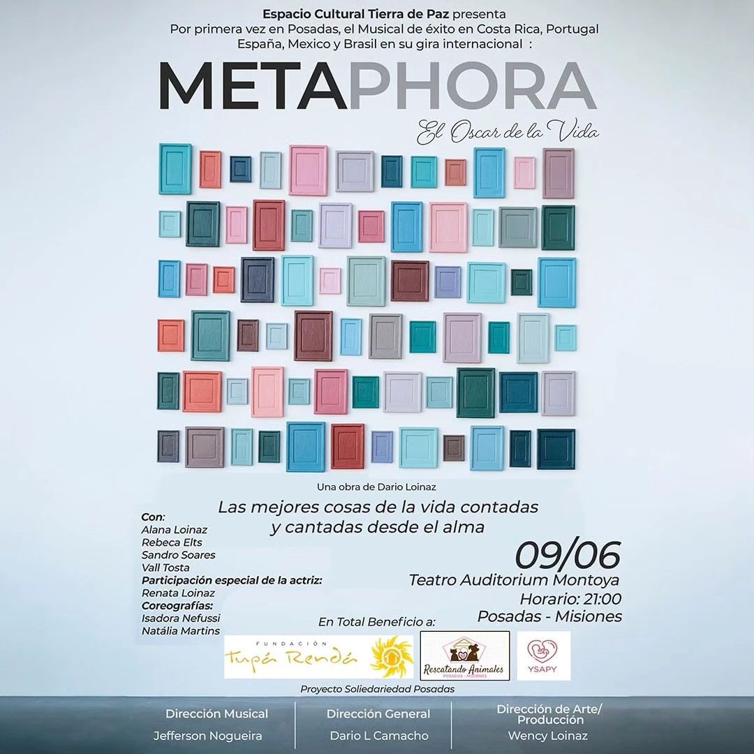 La obra internacional Metaphora-El Oscar de la Vida se presentará por primera vez en Posadas y destacan que todo lo recaudado será destinado a fundaciones sin fin de lucro imagen-2