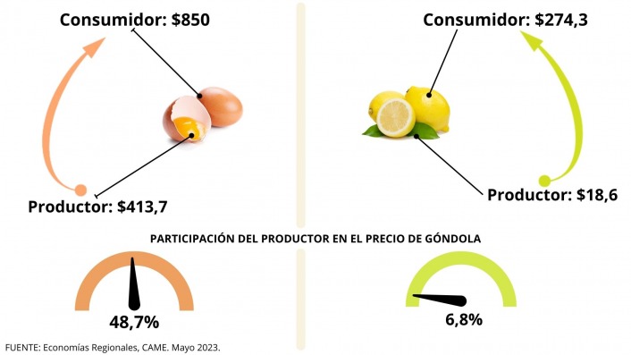 Del productor al consumidor, los precios de los agroalimentos se multiplicaron por 3,5 veces en mayo imagen-2