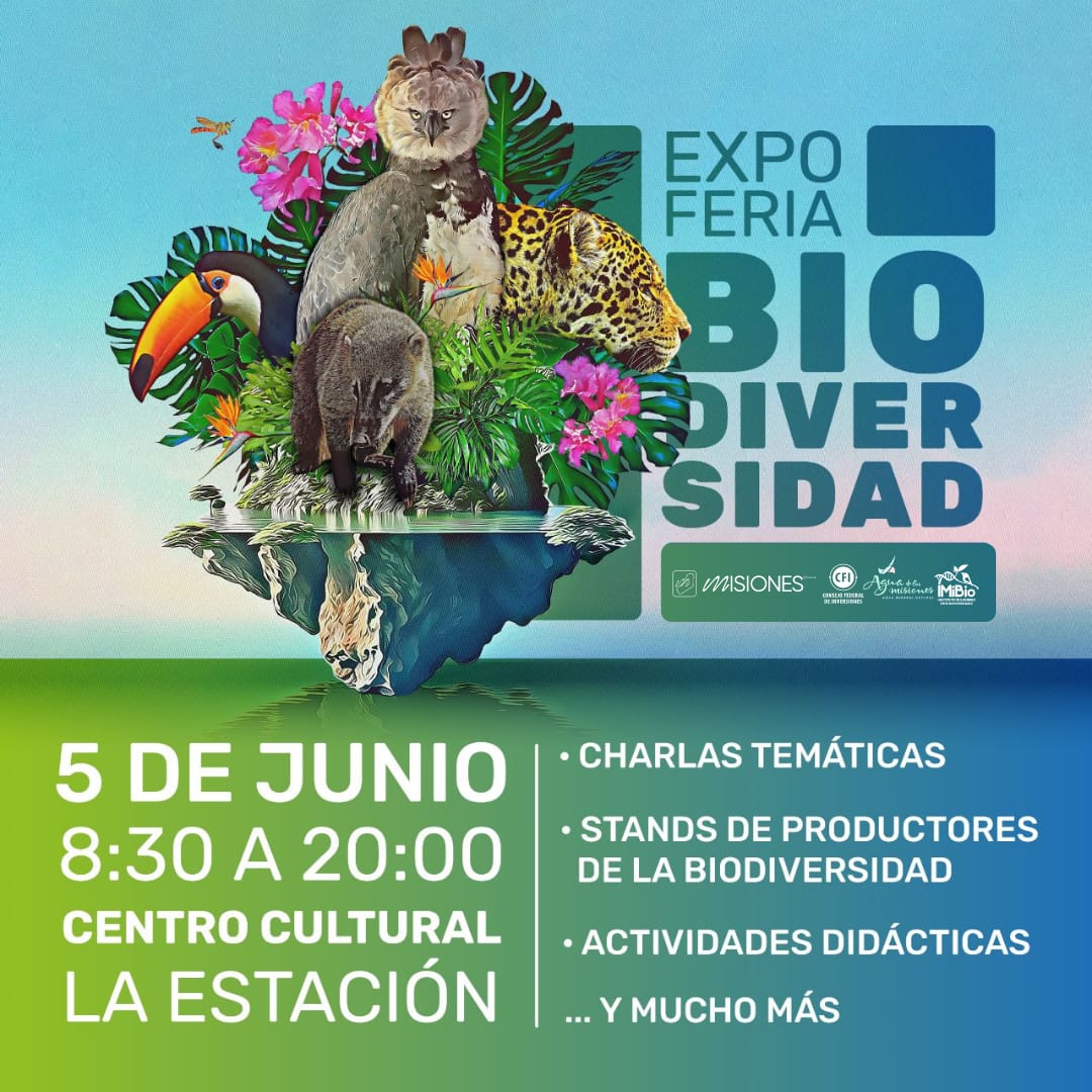 “Feria de la Biodiversidad”, este lunes, por el 5to aniversario del Imibio en la Costanera de Posadas imagen-2