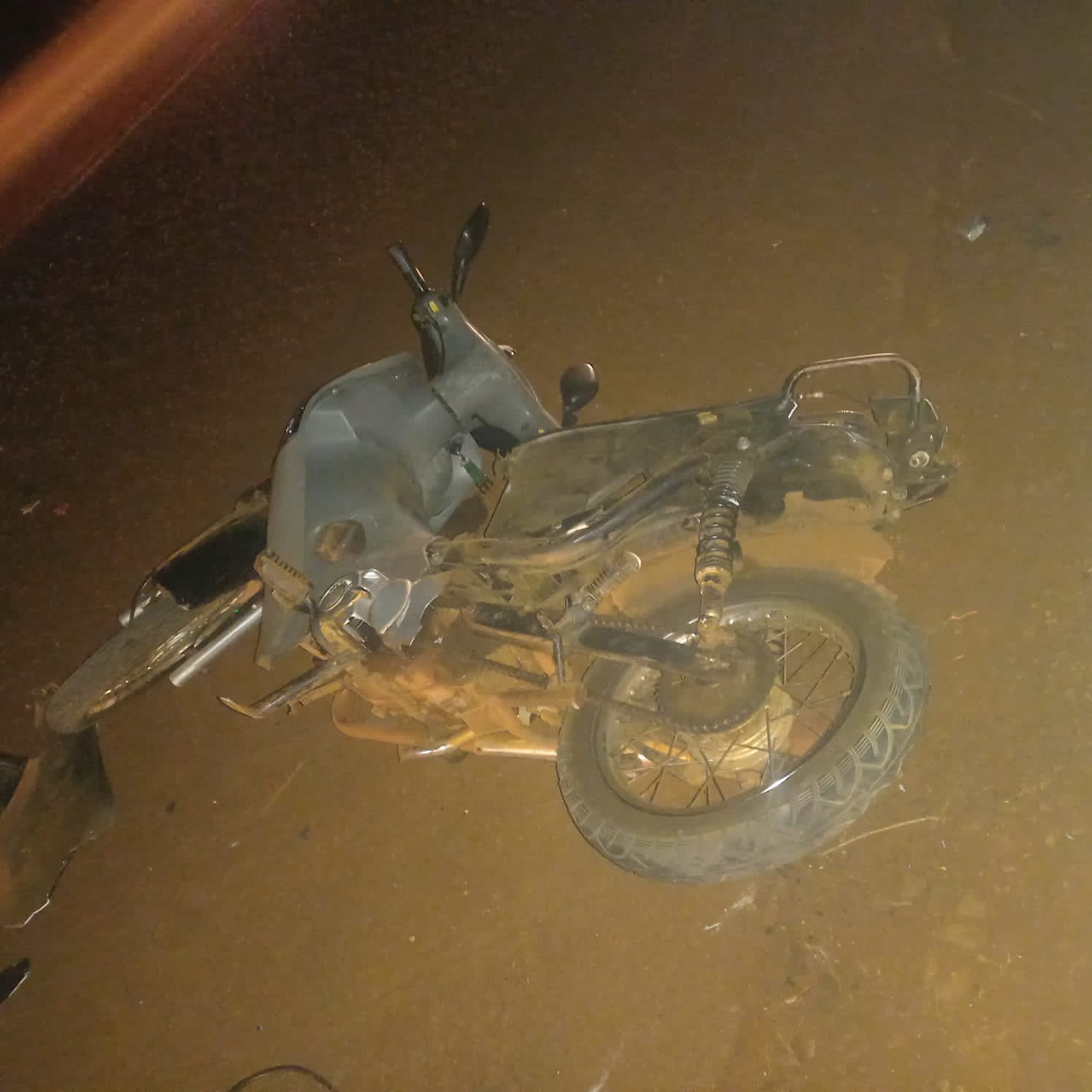 Choque frontal a metros de la ruta 220 dejó un motociclista con politraumatismo imagen-1