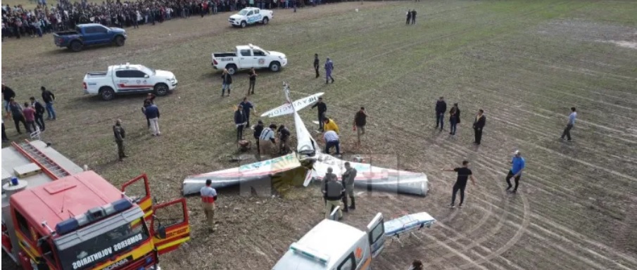 Chaco: cae una avioneta y mueren los dos pilotos en una exhibición de AgroNorte imagen-1