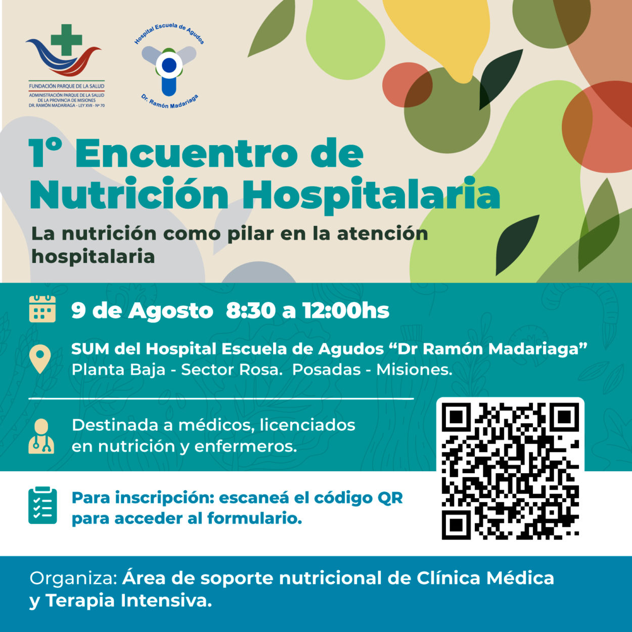El Madariaga realizará el Primer Encuentro de Nutrición Hospitalaria en agosto imagen-2