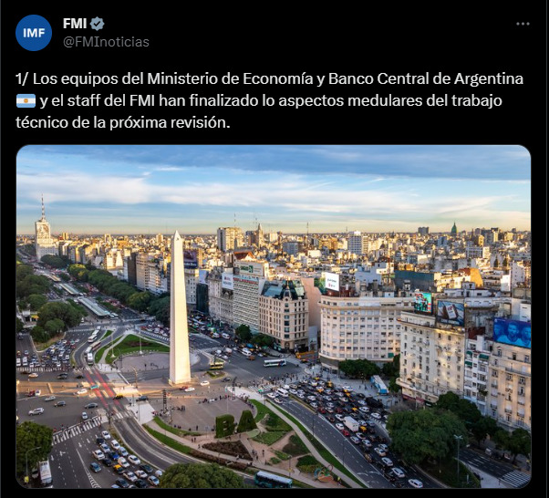 El FMI anunció que llegó a un acuerdo de "objetivos y parámetros" con la Argentina imagen-2