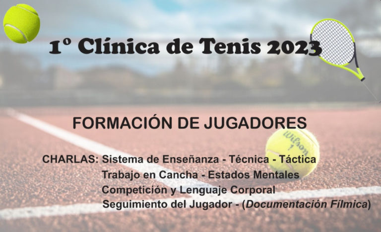 Tenis: brindarán una clínica sobre la formación de jugadores imagen-22