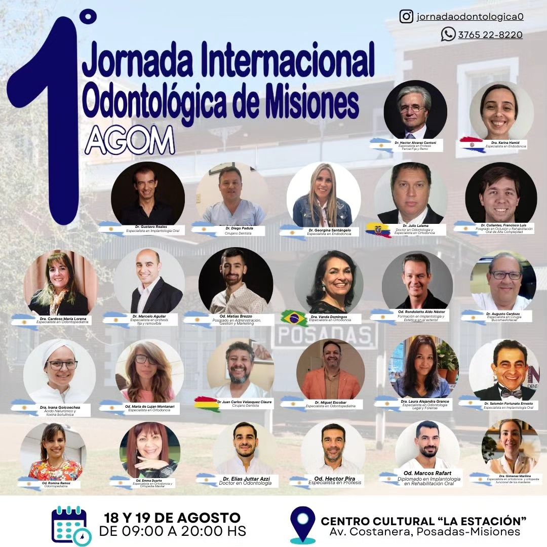 Posadas será sede de la primera Jornada Internacional  Odontológica de Misiones, habrá más de 30 disertantes de toda Latinoamérica  imagen-2