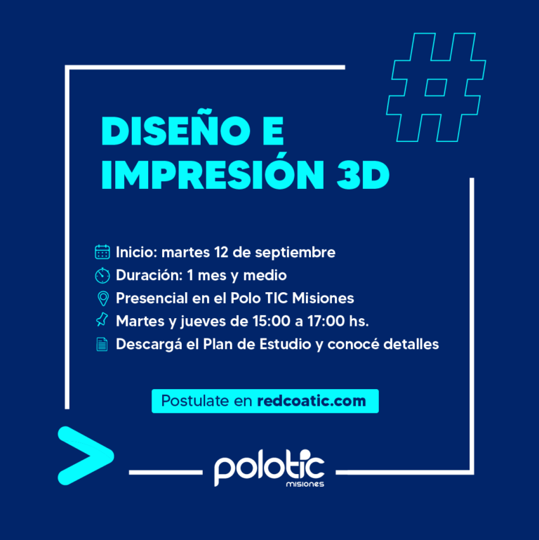 Polo TIC: inscriben a los cursos de Impresión 3D y Community Manager imagen-28