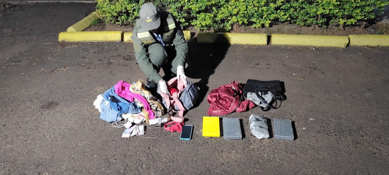 Viajaba en un micro de Posadas a Rosario con cocaína oculta en dos bolsos imagen-1