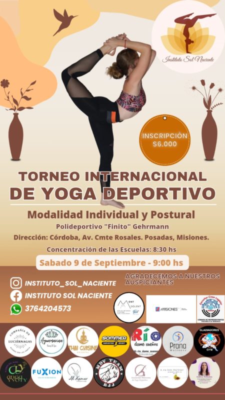 El Torneo Internacional de Yoga Deportivo tendrá lugar en septiembre imagen-3