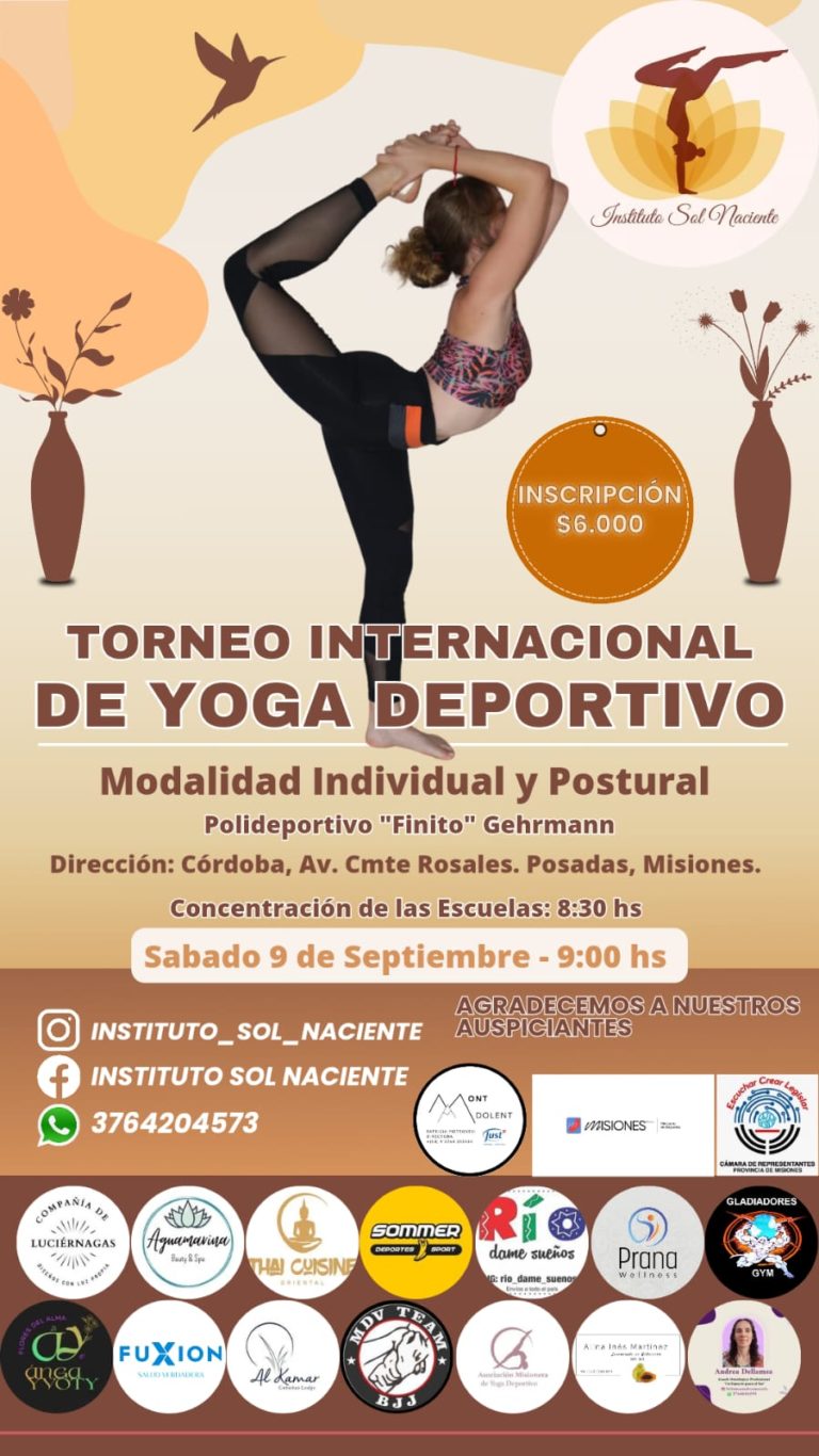 El Torneo Internacional de Yoga Deportivo tendrá lugar en septiembre imagen-7