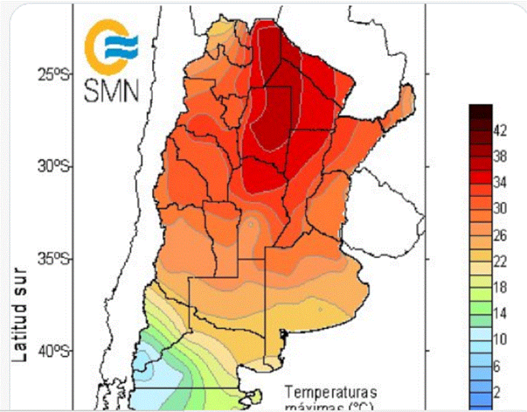 Más de la mitad del país superó los 30 grados de temperatura imagen-48