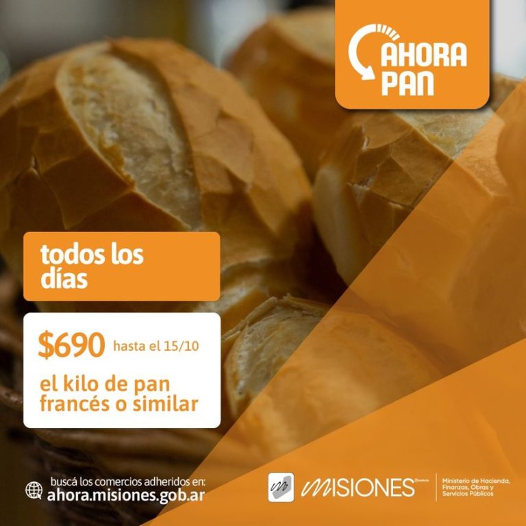 El programa "Ahora Pan" actualiza su precio máximo a $690 por kilo hasta el 15 de octubre imagen-43