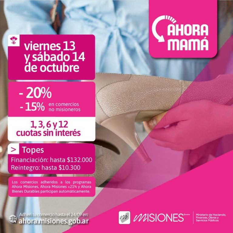 Hasta el domingo 24 los comercios podrán sumarse al "Ahora Mamá" imagen-25