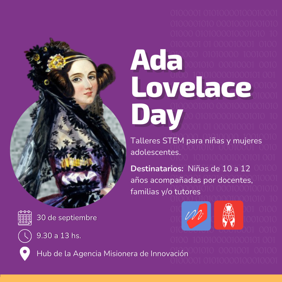 Ada Lovelace Day: invitan a participar de la Jornada de talleres Stem para Niñas imagen-1