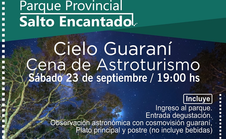 Cielo Guaraní - Cena de Astroturismo en el Parque Salto Encantado imagen-1