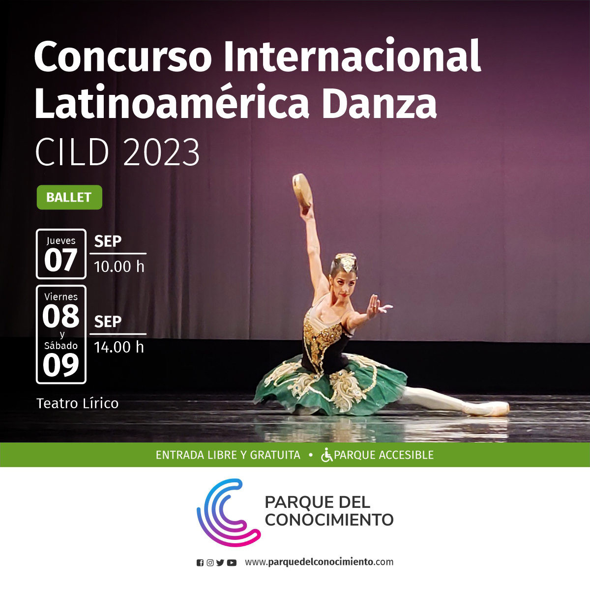 Se realizará una nueva edición del Concurso Internacional Latinoamérica Danza en el Parque del Conocimiento imagen-2