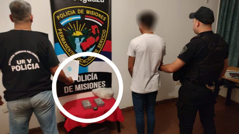 Puerto Iguazú: Detienen a narcodelivery con cocaína valuada en más de 15 millones de pesos imagen-45