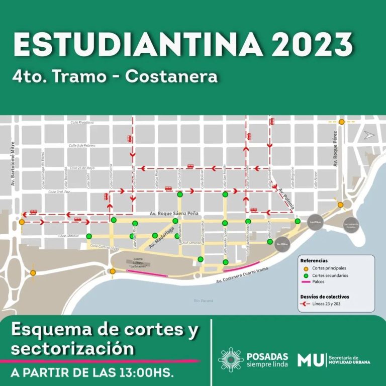 Todo listo para la Estudiantina 2023: cortes previstos y recomendaciones imagen-3