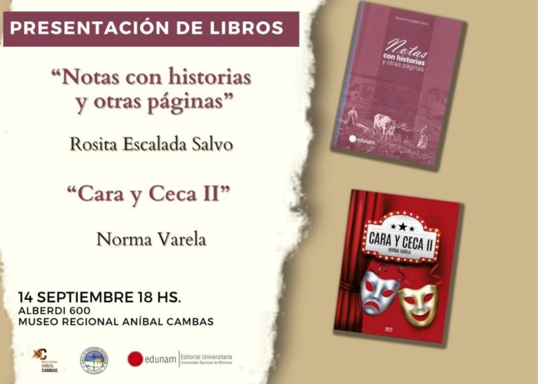 Rosita Escalada Salvo y Norma Varela presentan sus nuevos libros en el Museo Cambas imagen-7