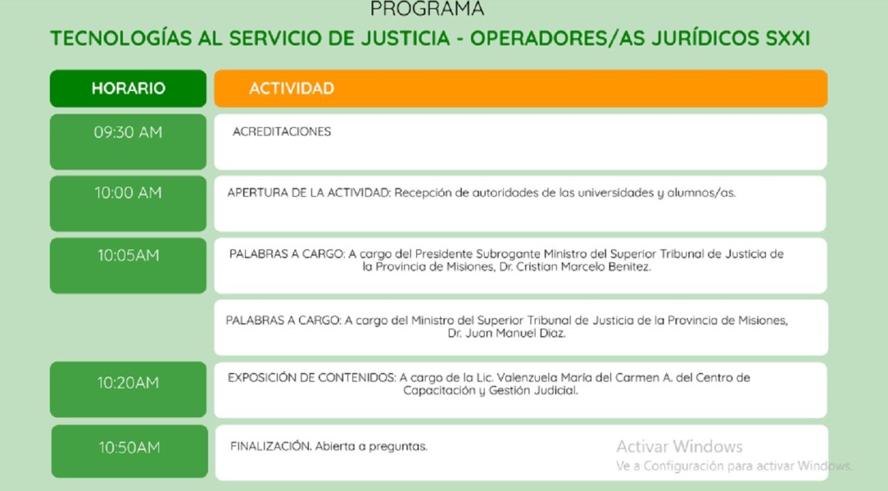 El Poder Judicial de Misiones presenta nuevo curso virtual para futuros abogados imagen-2