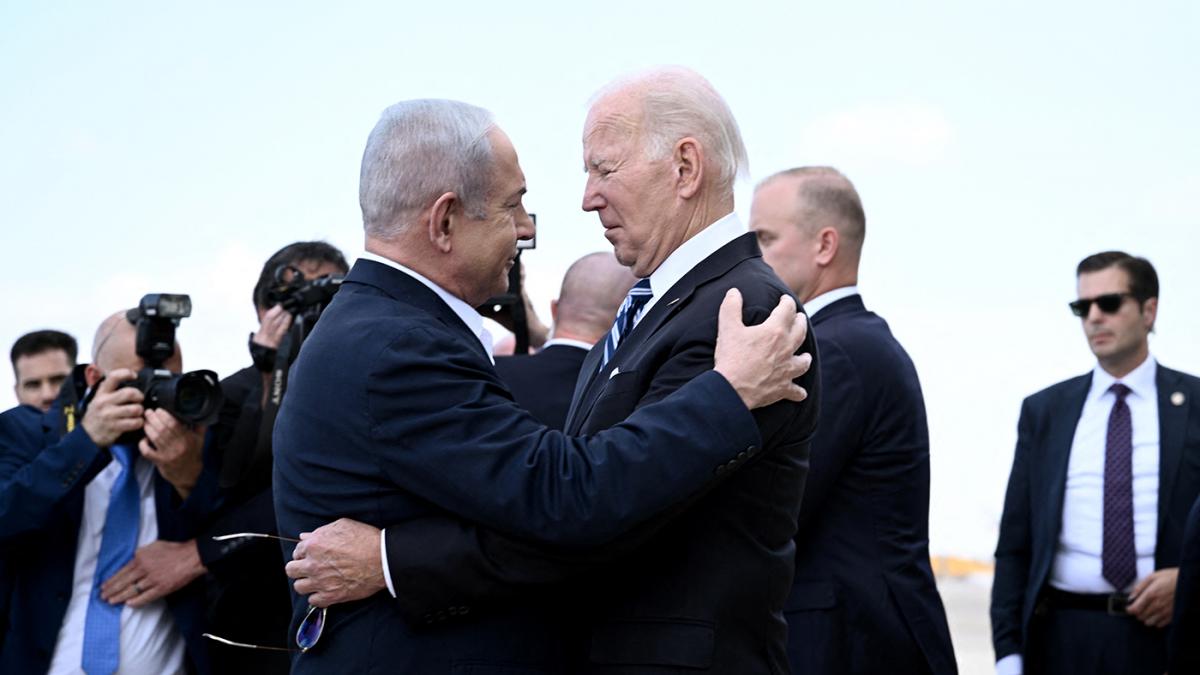 Presidente Biden llegó a Tel Aviv y avaló la versión israelí sobre el ataque a un hospital en Gaza imagen-1