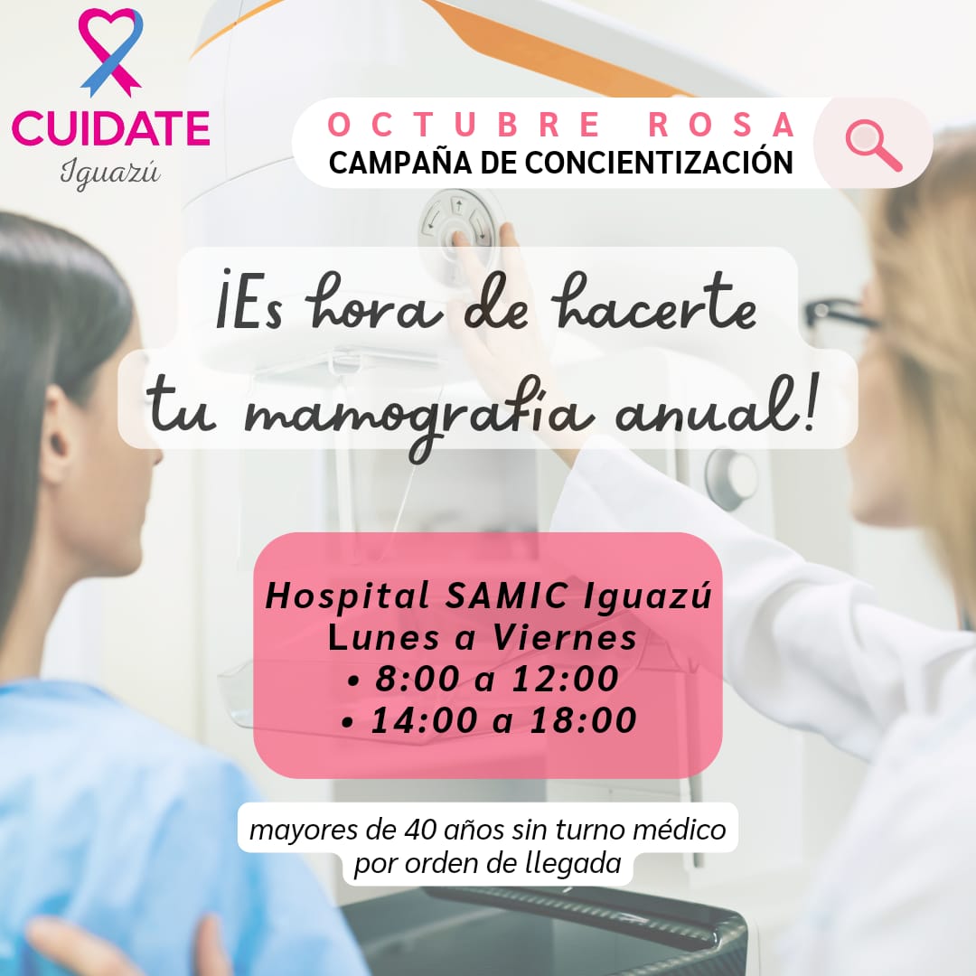 Salud Pública de Misiones acerca los horarios de atención para exámenes de mamografía  imagen-2