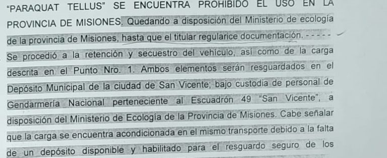 "Tenemos el permiso": Quedaron varados hace 10 días en la ruta 14 por secuestro de una carga de herbicidas y reclaman celeridad para liberar el vehículo imagen-19