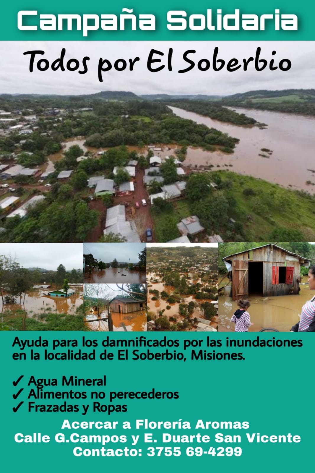 Inician campaña solidaria para familias inundadas por la creciente del río Uruguay imagen-4