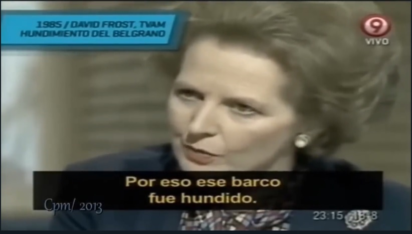 Thatcher y el delito de guerra al ordenar el hundimiento del Belgrano imagen-1