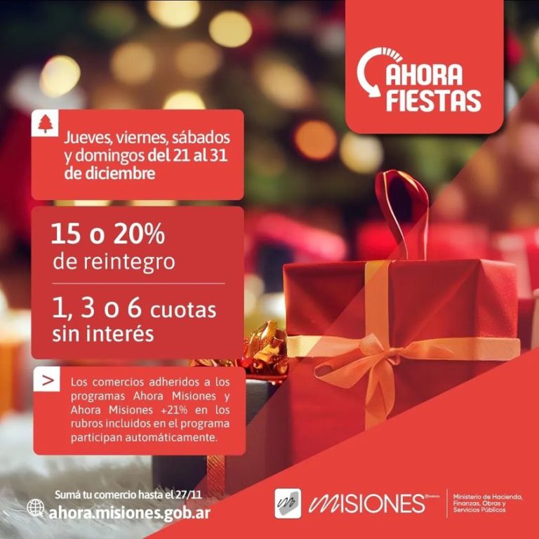 Vuelve el programa "Ahora Fiestas" y se modifican las condiciones de los "Ahora Misiones" imagen-43