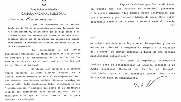 La CNE informó que las boletas que presenten roturas o distinto número son "válidas" imagen-6