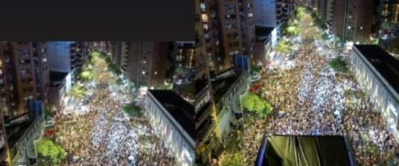 La foto del engaño: Javier Milei compartió una imagen de la Marcha del Orgullo como si fuera su cierre de campaña en Córdoba imagen-2