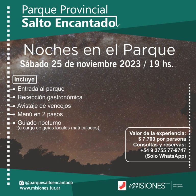 Salto Encantado invita a vivir la experiencia "Noches en el Parque" para rodearse de una nueva forma de turismo imagen-29